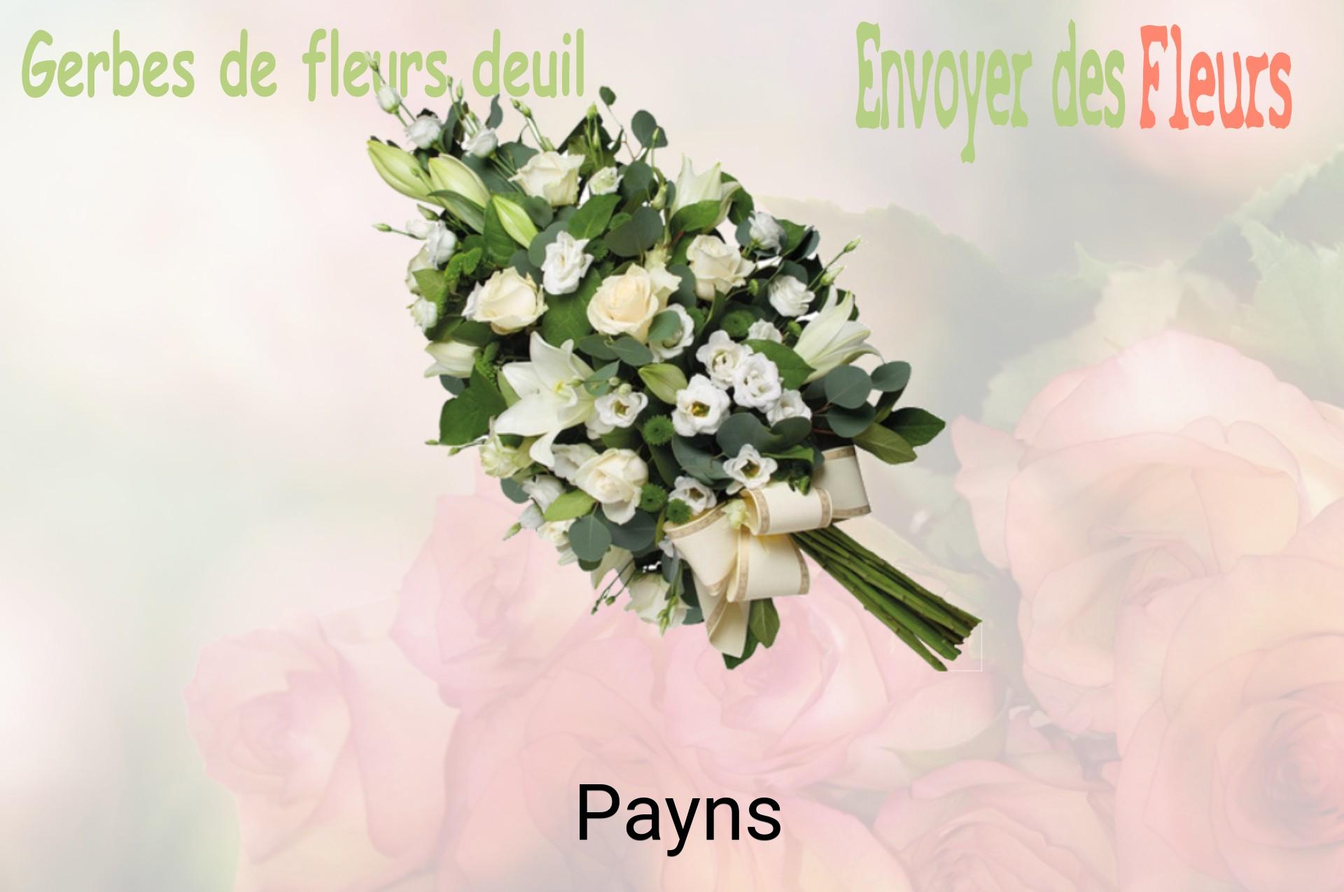 Gerbe de fleurs de deuil livrée à Payns
